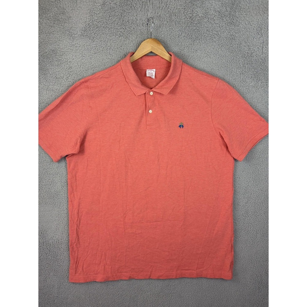 Brooks Brothers Mens 2XL Red Performance Supima Cotton Original Fit Polo Shirt